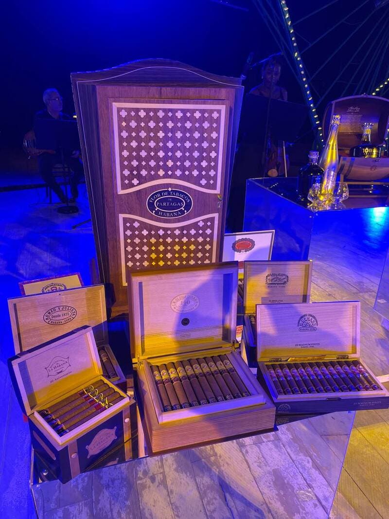 Partagas Lusitanias being enjoyed