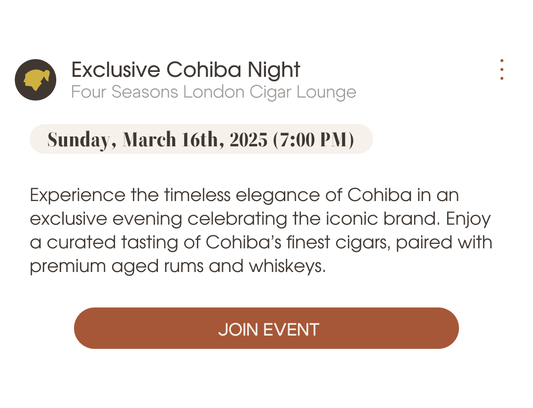 Exclusive Cohiba Night